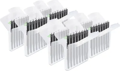 Produktbild von JB White 64 Cerumenfilter für Hörgeräte, Ersatzfilter, Filter geeignet für Widex Nanocare | Oticon ProWax MiniFit | Phonak Cerustop Wax Guards | Signia 3.0 | Resound Hörgerätefilter (1,3mm)