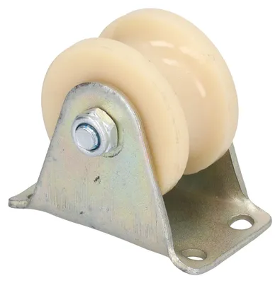 Produktbild von 50 mm U-Typ-Rillenrad, robuste Drahtseilschiene mit 2,5 mm Halterung für Hebegeräte