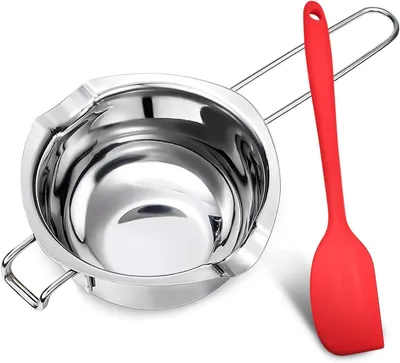 Produktbild von Bain-Marie, Bain-Marie-Behälter aus Edelstahl 304, 400 ml Schmelzschüssel für Schokolade, Zucker, Butter, Käse und Kerzen