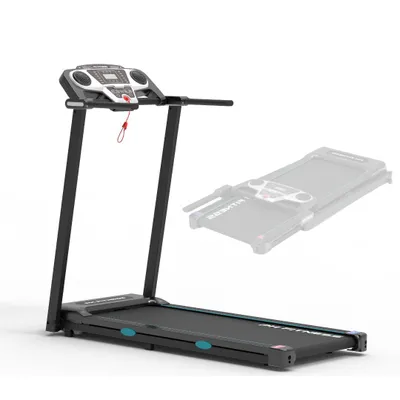 Obrázek produktu pro Skládací běžecký pás PH Fitness TR-800 – špičkový výkon 3,0 HP – 1–12 km/h – Bluetooth a aplikace FitShow – nosnost 130 kg – 12 programů – bezpečnostní klíč – domácí běžecký pás