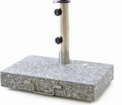 Produktbild von VCM Sonnenschirmständer | 25 kg Granit | grau rechteckig | 45 x 28 cm