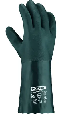 Produktbild von teXXor® topline Chemikalienschutz-Handschuhe PVC GRÜN 10