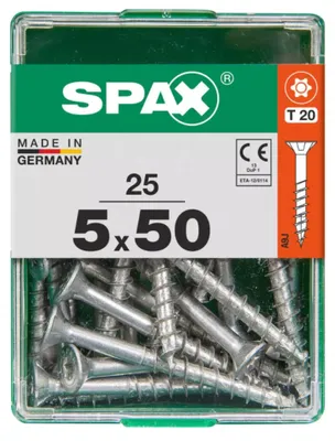 Produktbild von Spax Universalschrauben 5.0 x 50 mm TX 20 - 25 Stk.