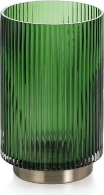 Produktbild von Dekorative Vase 12x19 cm - Tischvase aus Glas in Grün