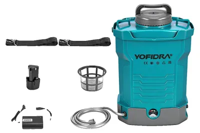 Immagine prodotto di Spruzzatore elettrico, capacità 10 litri, ugelli regolabili, 1 set di batterie