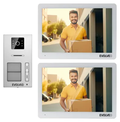 Obrázek produktu pro EVOLVEO DoorPhone 20-2W - 2 drátový videotelefon s aplikací pro dvě domácnosti a 32GB pamětí