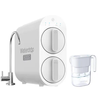 Produktbild von Waterdrop WD-G2P600 Umkehrosmose-Wasserfiltersystem, einschließlich 1 WD-PT-05W Wasserfilterkanne