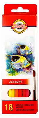 Immagine prodotto di Matite acquerellabili 18 colori Koh-i-noor