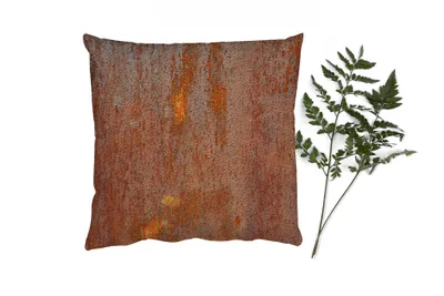 Produktbild von MuchoWow® Zierkissen Sofakissen Wohnzimmer Dekokissen 45x45 cm Eisen - Rost - Industrie - Stahl - Schlafpolster - Polster für das Sofa