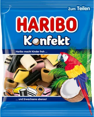 Produktbild von Haribo Lakritzkonfekt süss salzig würzig fruchtig zum vernaschen 175g