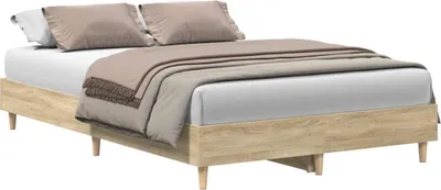 Immagine prodotto di vidaXL Struttura letto senza materasso rovere Sonoma 120x190 cm materiale a base di legno