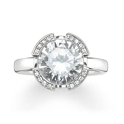 Produktbild von TR2038-051-14-54 Ring Zirkonia weiß TR2038-051-14 Thomas Sabo