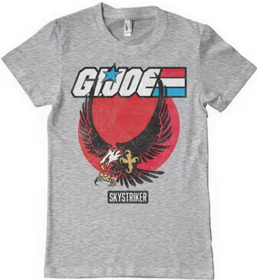 Produktbild von G.I. Joe - Skystriker Distressed T-Shirt - Large - HeatherGrey