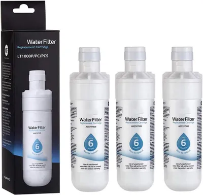 Produktbild von Wasserfilterkartuschen fš¹r Kš¹hlschr?nke (3er-Pack), kompatibel mit den Kš¹hlschrankmodellen LT1000P/PC/PCS, LT1000PC und LT-1000PC.
