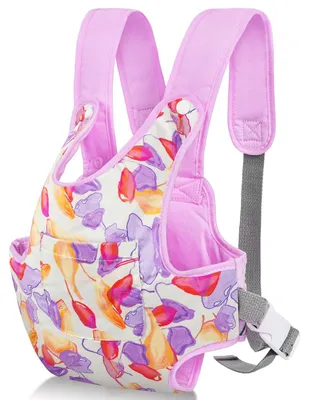 Productafbeelding van Baby Draagzak - Verstelbare Draagopties voor Poppen (Paars)