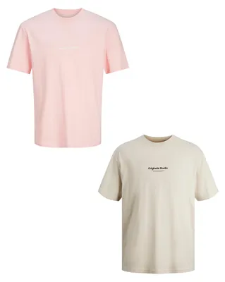 Produktbild von JACK & JONES 2-er Set T-Shirt Logo Print JORVESTERBRO Größe: XS
