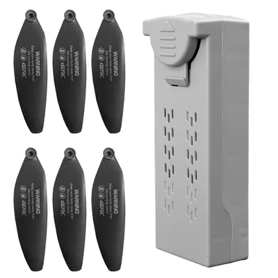 Produktbild von Akcesoria dodatkowe do drona EVI F10 - zestaw 6x śmigła + bateria
