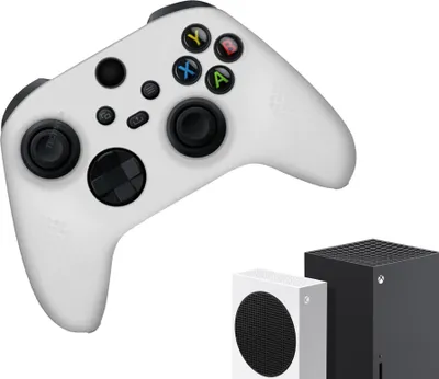 Produktbild von Hüllen & Skins für Xbox Series X & S – Performance-Gaming-Hülle – Soft Grip-Abdeckungen – Anti-Rutsch-Controller-Zubehör – Weiß