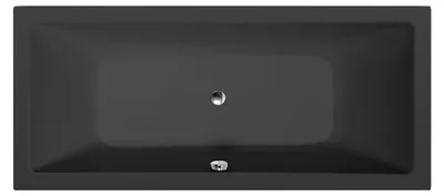 Produktbild von KRYSTA Rechteckwanne 180x80x39cm, schwarz matt
