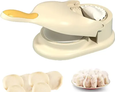 Zdjęcie produktu dla 2 w 1 Ręczna prasa do pierogów, forma do ravioli, forma do pierogów, forma do pierogów, forma do pierogów, beżowa