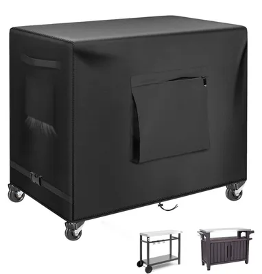 Produktbild von Outdoor-Vorbereitungstischabdeckung 91,4 cm wasserdicht 600D Oxford Edelstahl Grillwagen Pizzaofen