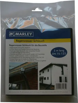 Immagine prodotto di Tubo per l'acqua piovana Marley DN 75-125, nero, 5 m, lunga durata