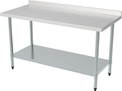 Image de Table de travail 700 x 700 x 850 mm avec piètement et rehausse amovibles