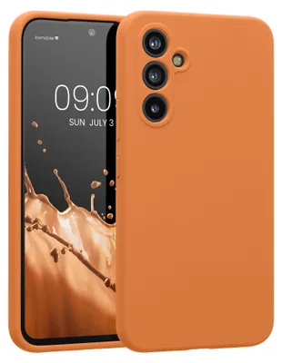Produktbild von kwmobile Hülle kompatibel mit Samsung Galaxy A54 5G - Hülle Silikon gummiert - Handyhülle - Handy Case in Warme Aprikose