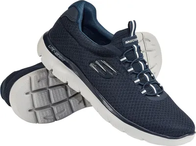 Produktbild von Skechers Herren Textilslipper, mit weicher Memory-Foam-Innensohle