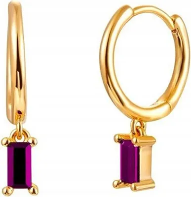Image de Boucles D'oreilles Cuivre Classique K09 Or Violet