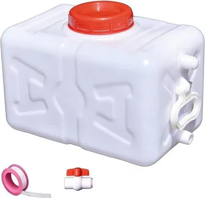 Zdjęcie produktu dla Zbiornik na wodę z kranem - 30 litrów - Plastikowy pojemnik na wodę z kranem - Do użytku podczas kempingu, w ogrodzie i na zewnątrz
