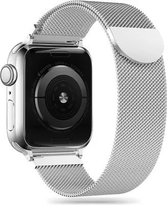 Zdjęcie produktu dla Tech-Protect MilaneseBand, Pasek od zegarka, Apple, Watch 4 / 5 / 6 / 7 / 8 / 9 / SE / Ultra 1 / 2 (42/44/45/49 mm), Stal, Zawieszane pudełko, 1 szt.
