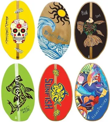Produktbild von Famanu Skimboard Hochwertiges Holz - 90 cm - Orange