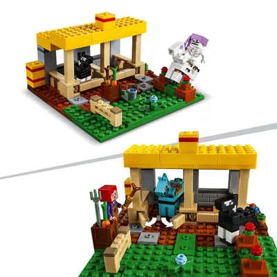 Zdjęcie produktu dla LEGO Minecraft Stajnia, Zestaw do budowania, 8 lat(a), Plastik, 241 szt., 370 g