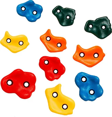 Image de KANGUI Lot de 10 Pierres à grimper d'escalade pour structures de jeux - Fixations non incluses