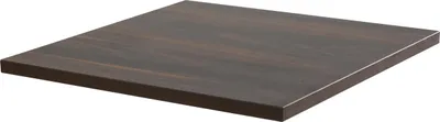 Produktbild von Quadratische laminierte Tischplatte 60 x 60 cm aus dunklem Holz - Oviala Rivoli
