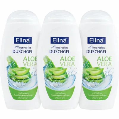 Produktbild von Elina MED Pflegendes Duschgel Aloe Vera – 3er Pack