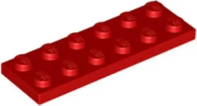 Produktbild von Lego® 2x6 Platte 3795 - 100 Stück Rot