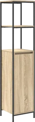 Produktbild von vidaXL Badschrank mit Regalen Sonoma-Eiche 36x35x165 cm