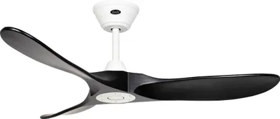 Zdjęcie produktu dla Energooszczędny wentylator sufitowy z pilotem Eco Genuino biały matowy / czarny matowy 122 cm