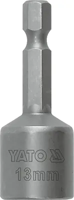 Obrázok produktu pre Yato YT-1505, Chróm-vanadová oceľ, Šesťhranná hlavica, 25,4 / 4 mm (1 / 4"), Šesťhranná hlavica, 1 kusov, 48 mm