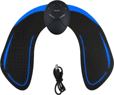Produktbild von Po-Trainer mit 6 Modi, verstellbar, intelligenter Hüft- und Gesäßmuskeltrainer mit EMS-Muskelstimulator, Po-Trainingspflaster und Massagegerät, Po-Lifting-Trainingsgerät für Frauen
