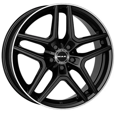 Obrázek produktu pro litá kola MAK AURUM 8x19 5x112 ET 48 GLOSS BLACK MIRROR RING