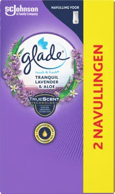 Produktbild von Glade - Touch & Fresh Nachfüller - Tranquil Lavender & Aloe - 2 × 10 ml - 1 Stück