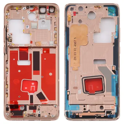 Image de Cadre central pour Huawei P40 Pro doré - Pièce de rechange pour boîtier - Neuf