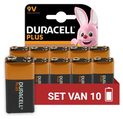 Produktbild von Duracell - Batterie Duracell plus Block 9V 1. | Blasen Sie ein 1 Stück | 10 Stück