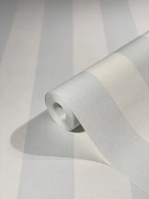 Produktbild von WALLCOVER Tapete Blau Vliestapete Streifen Streifentapete Landhaus Weiß Hellblau