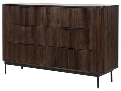 Produktbild von home24 Massives Sideboard - Akazie Dunkel