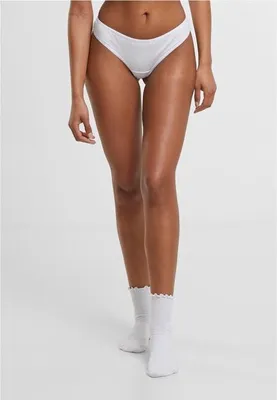 Obrázek produktu pro Urban Classics Ladies Basic Bavlna Tanga 5-Pack white+white+white+white+white - XL