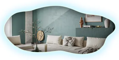 Obrázok produktu pre Moderné zrkadlo s LED osvetlením 100x45 cm – dizajnové nástenné zrkadlo pre moderný interiér, kúpeľňové zrkadlo, LED osvetlenie